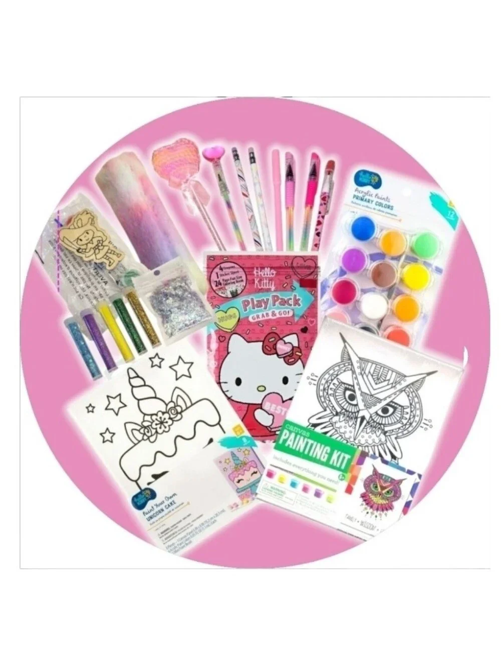 Art Craft Paint Set With Hello Kitty Craft & Party Pack